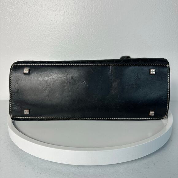 Kate Spade Bag Vintage Tote Shoulder Bag Nylon Fabric Leather Black - Picture 4 of 13
